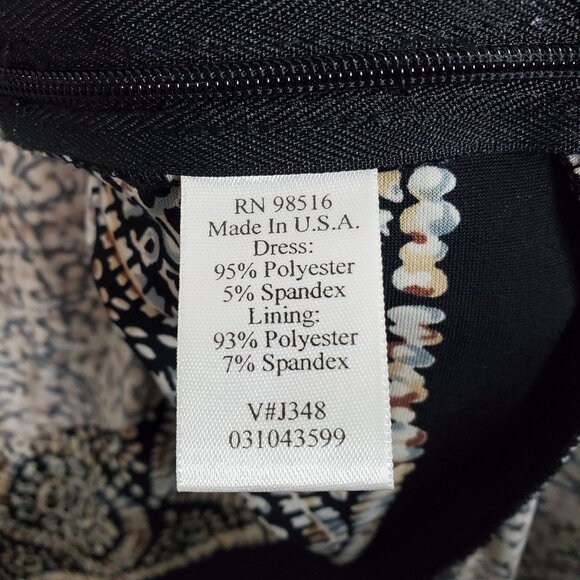 Coldwater Creek Size 18W Dress Geometric Print Flowy Jersey Knit A-line Stretch - Picture 2 of 9